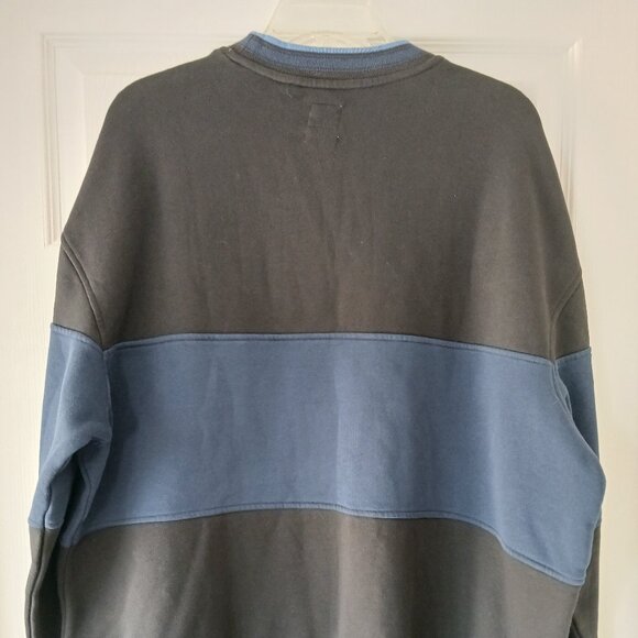 NWT Levis Men's Long Sleeve Pullover Sweater Blue Size Large Embroidered Logo - Picture 2 of 6